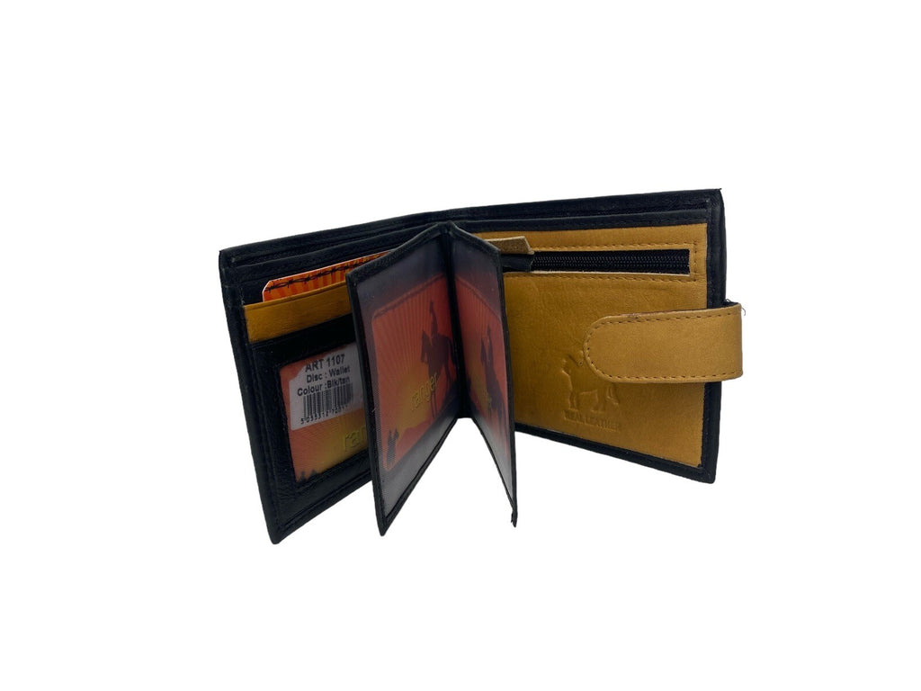 Gents Mens Soft Leather Wallet Credit Card Purse Coin Pouch