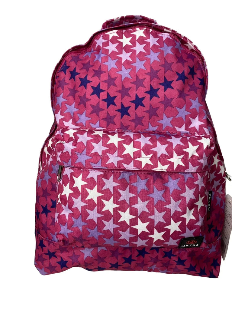 6 x Girls Stars Luggage 16L Backpack Bag Fuchsia Jot Car Boot Market Resale New
