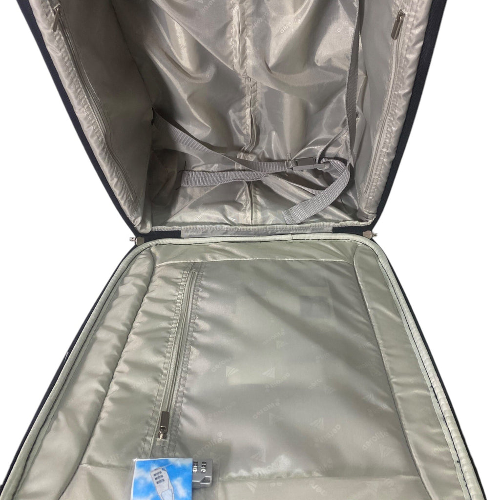 Aerolite Lightweight 2 Wheel Cabin Sized Hand Luggage Suitcase 55x 35.5 x 20 21"