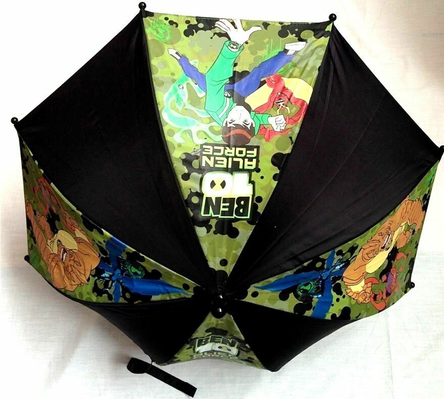 Official Ben 10 Alien Force Boys Childrens Kids School Rain Umbrella Brolly New