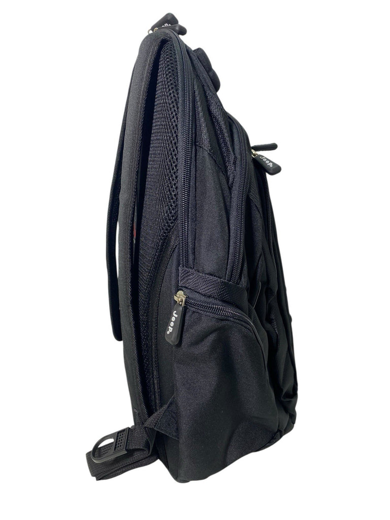 Jeep School College Laptop Work Travel Large Backpack Rucksack Bag (Black)