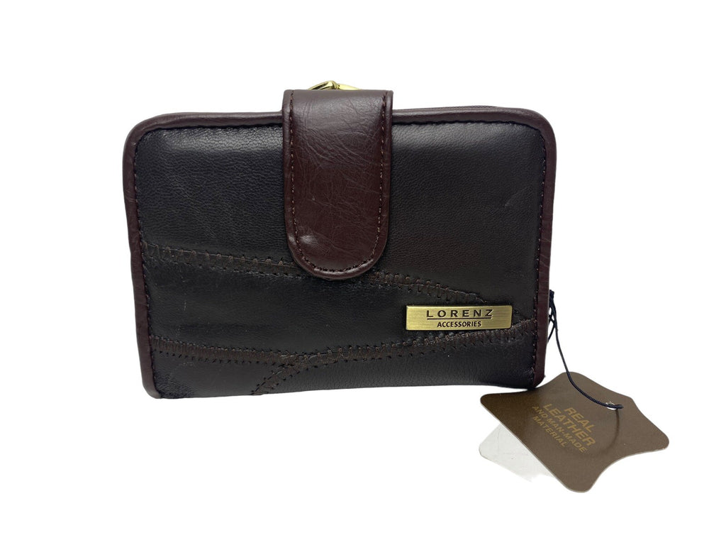 Lorenz Soft Leather Ladies Purse Wallet Credit Cards Coin Slots Framed New