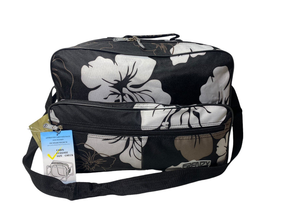 Frenzy 16"Hand Luggage Holdall Flight Bag Under Holdall 42x29x16cm Wild Flowers