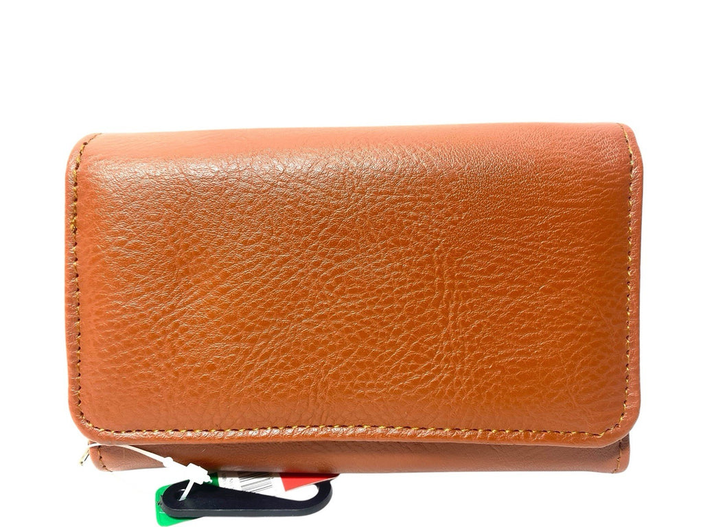 Ladies Trifold Faux Leather Zip Around Coin Credit Card Notes Purse New