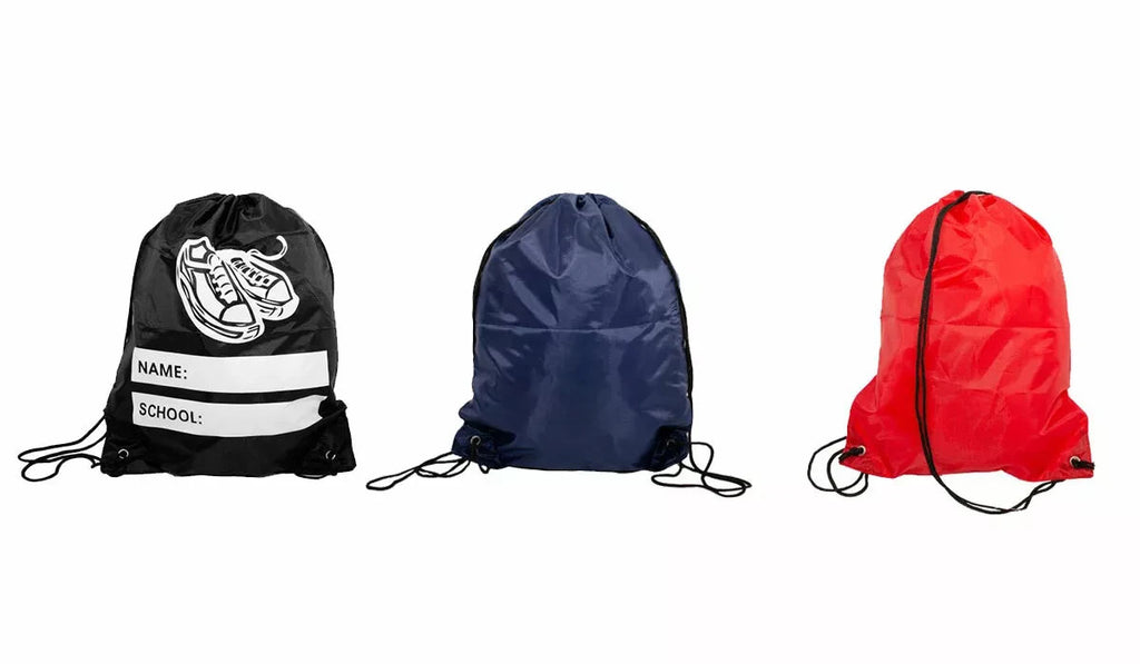 Unisex Drawstring Gym Fitness Sports Dance School PE Kit Trainer Pump Bag Sack