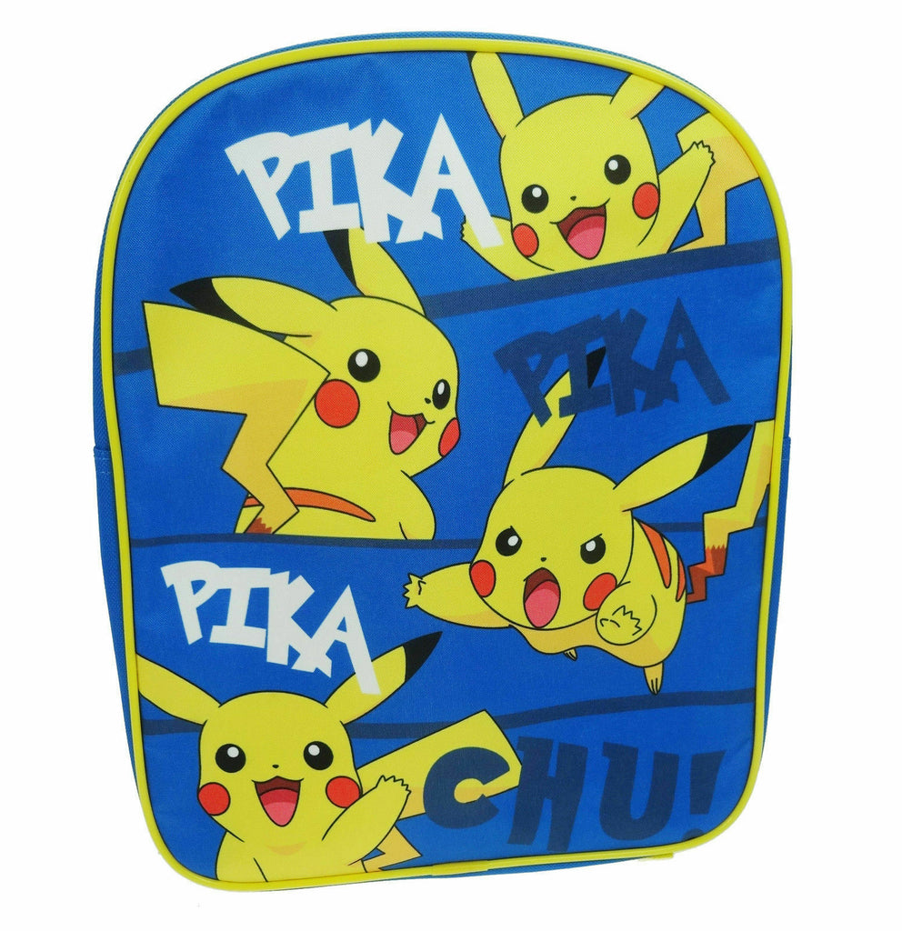 Pokemon Pikachu Boys Kids Nursery School Backpack Rucksack Bag New