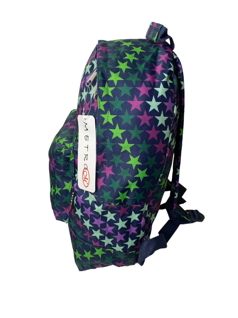 Metro Girls Ladies Stars Design School Gym Luggage Travel 16L Backpack Bag New