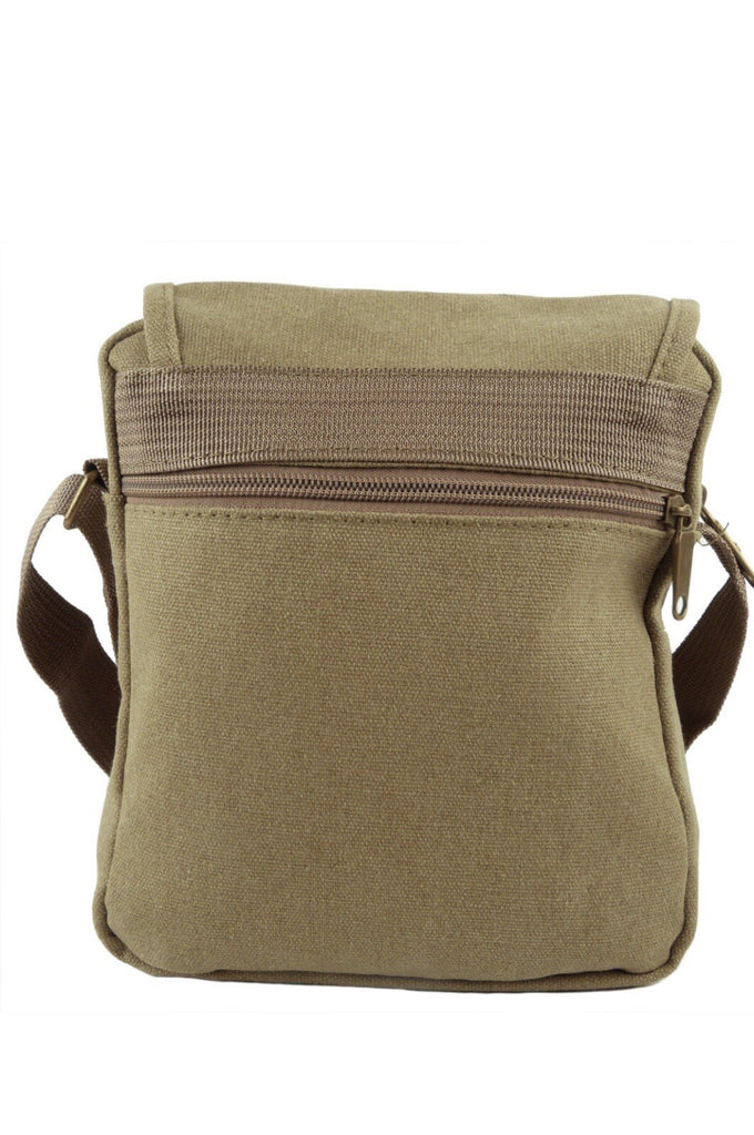 Lorenz Unisex Multi Purpose Small Canvas Cross Body Shoulder Travel Utility Bag