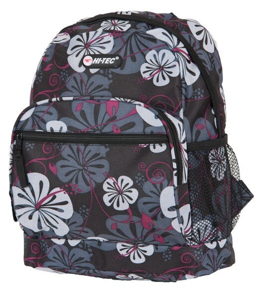 Hi Tec Ladies Flower Print Mini Backpack Rucksack School Gym College Work New