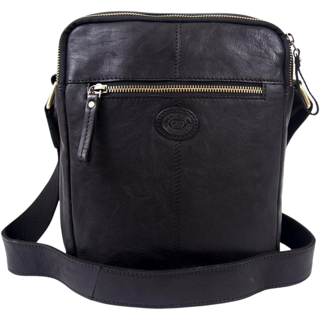 Soft Genuine Leather Unisex Travel Work Cross Body Bag London Leather Goods New