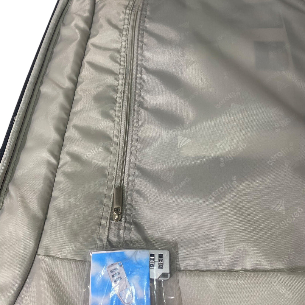 Aerolite Lightweight 2 Wheel Cabin Sized Hand Luggage Suitcase 55x 35.5 x 20 21"