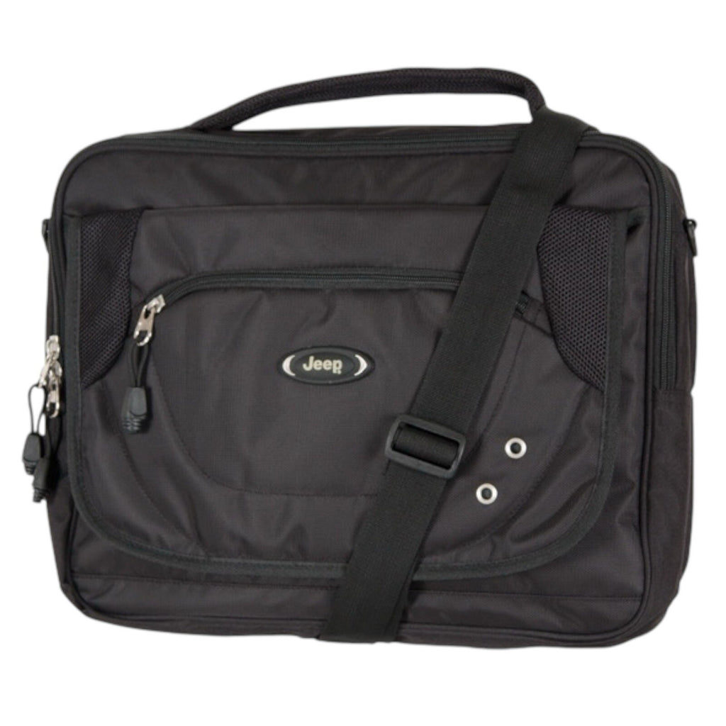 Jeep Deluxe 15" Laptop Messenger Courier Business Executive Student Shoulder Bag