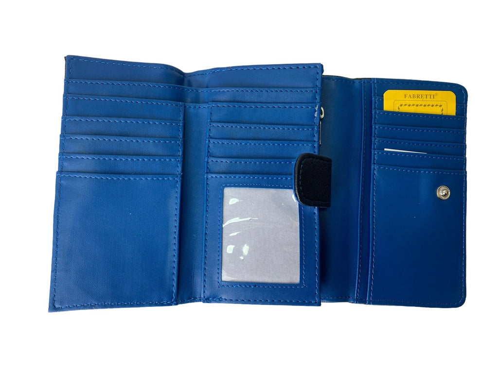 Fabretti Ladies Envelope Purse Clutch Coin Credit Card Wallet New