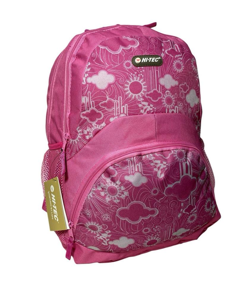 Hi Tec Ladies Cloud Print Backpack Rucksack School Gym College Work Travel New