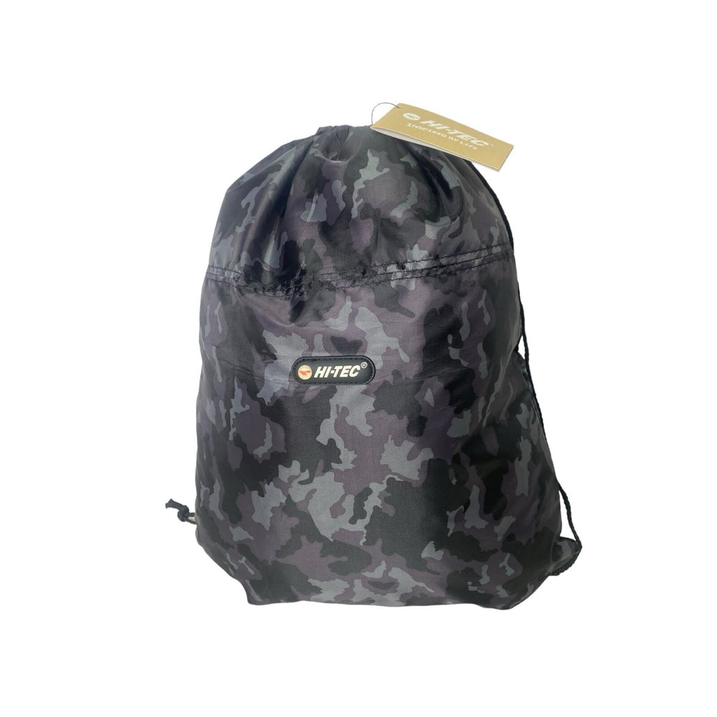 Mens Boys Hi-Tec Camouflage Cammo Army Fitness Sports Drawstring PE Trainer Bag