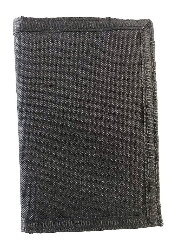 Unisex Sports Trifold Canvas Notes Coins Card Wallet Purse Black New
