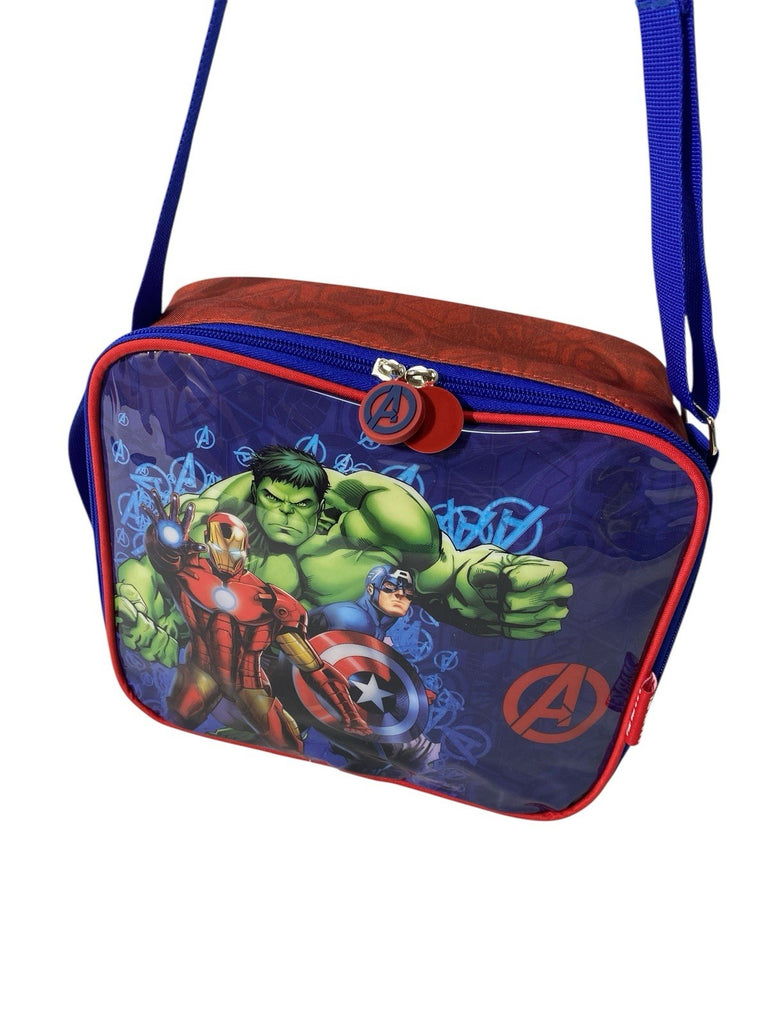 Marvel Avengers Insulated Lunch Bag With Shoulder Strap Nursery School New