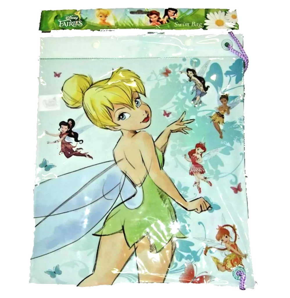 6 X Disney Fairies Tinkerbell Swim Gym PE Beach Bag Job Lot Car Boot Market New