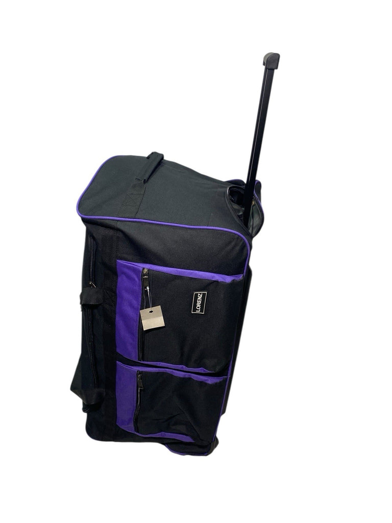 Lorenz 27" Unisex 95L Wheeled Trolley Duffle Bag Suitcase Retractable Handle New