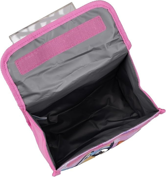 Bluey & Bingo Girls Kids Pink School Backpack Lunch Bag Pencil Case 3 Piece Set