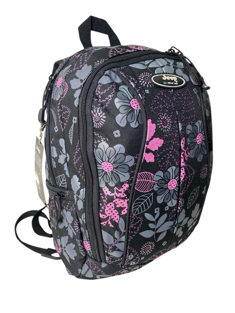 Jeep Laptop Ipad Notepad Floral Travel Cabin Hand Luggage College Backpack Bag