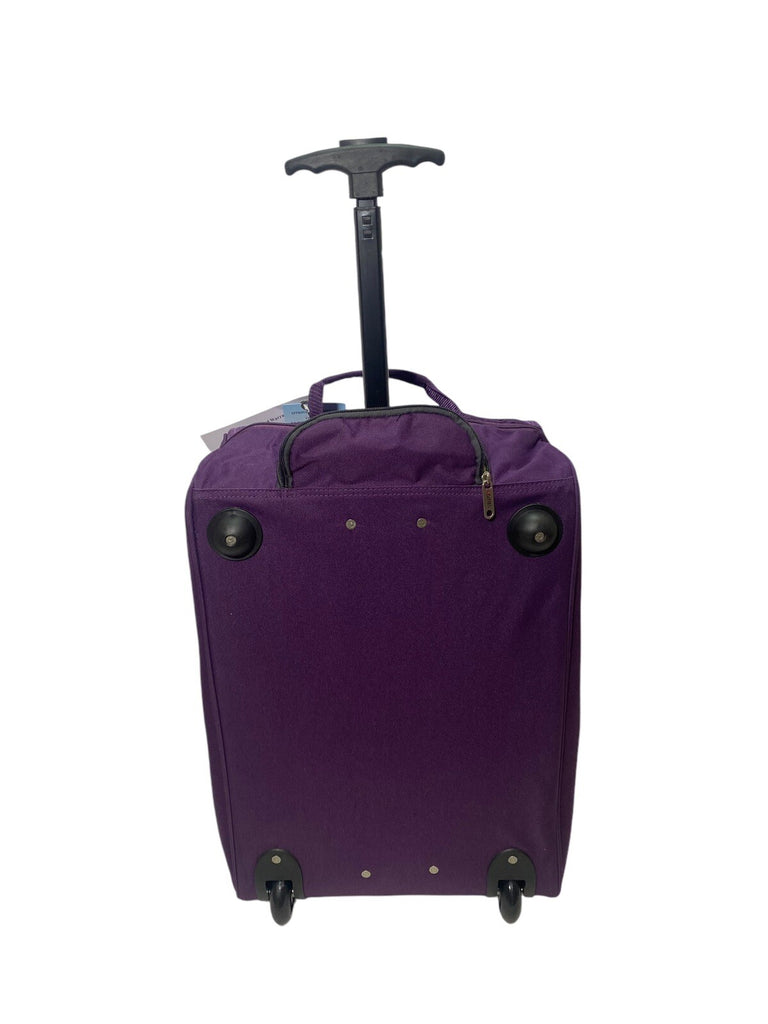 5 Cities 21" 55cm Carry On Lightweight Travel Wheeled Cabin Trolley Bag 42L New