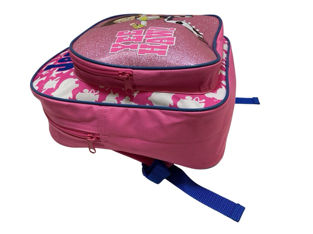 Disney Toy Story Jessie Yee Haw Glitter Backpack Front Pocket Nursery School