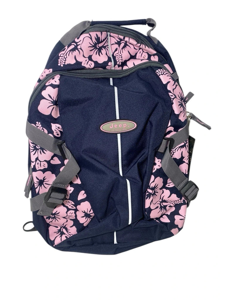 Jeep Laptop Ipad Notepad Floral Travel Cabin Hand Luggage College Backpack Bag