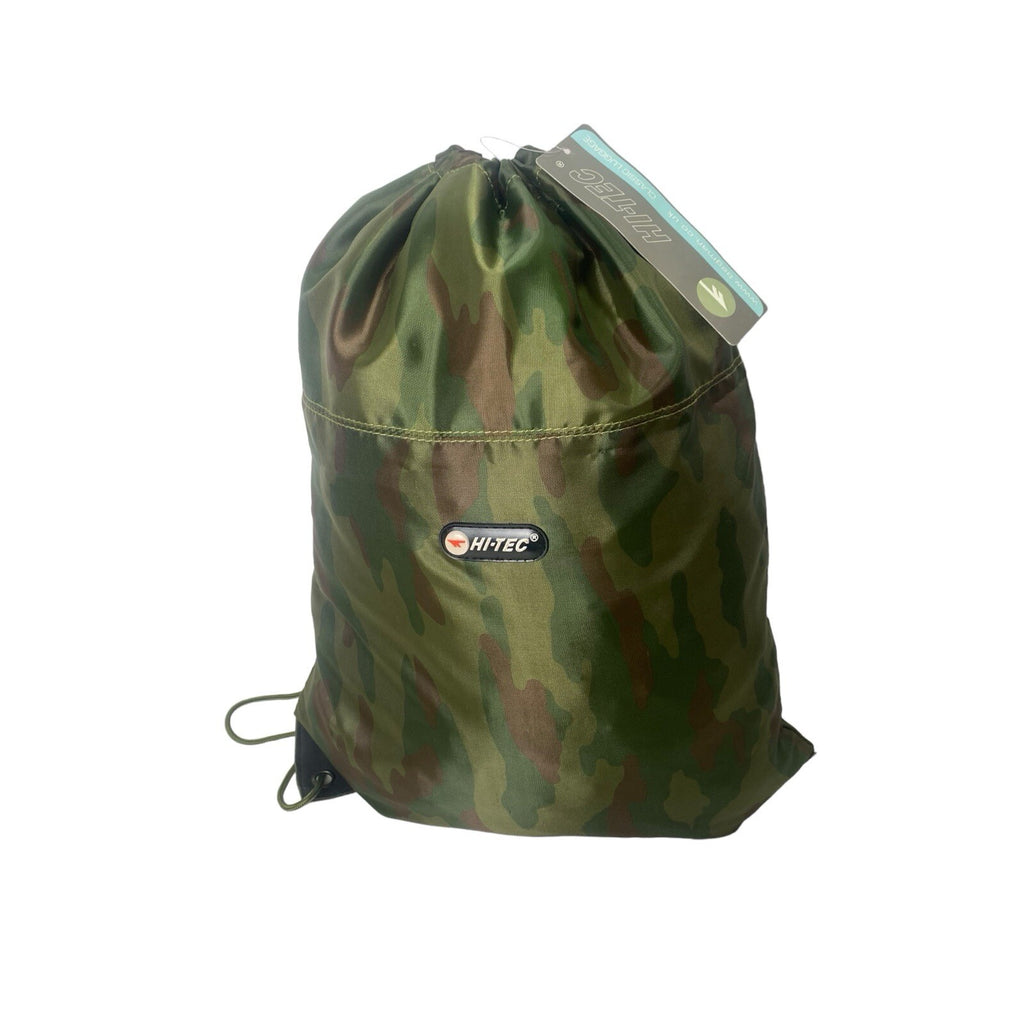 Mens Boys Hi-Tec Camouflage Cammo Army Fitness Sports Drawstring PE Trainer Bag