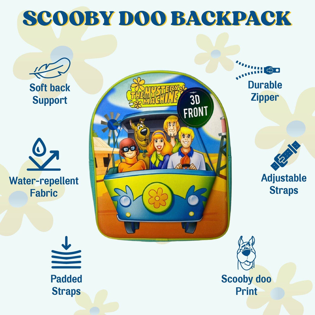 Scooby Doo Mystery Machine 3D Unisex Kids Nursery Backpack Rucksack Bag Gift New