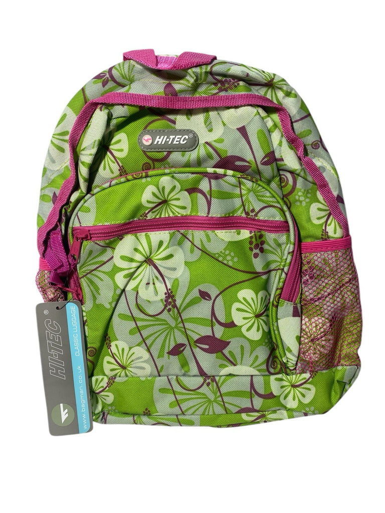 Hi Tec Ladies Flower Print Mini Backpack Rucksack School Gym College Work New