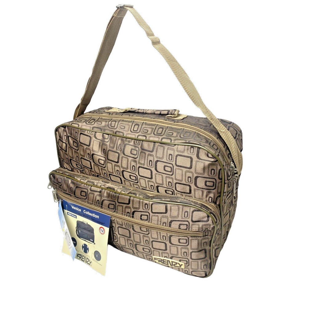Frenzy 16" Hand Luggage Holdall Flight Bag Under Seat Work  42x29x16cm 19 Litres