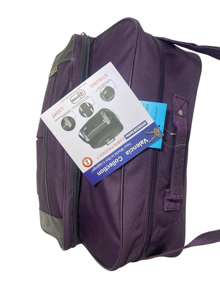 5 Cities 16" Hand Luggage Holdall Flight Bag Under Holdall 42x29x20cm 19Litres