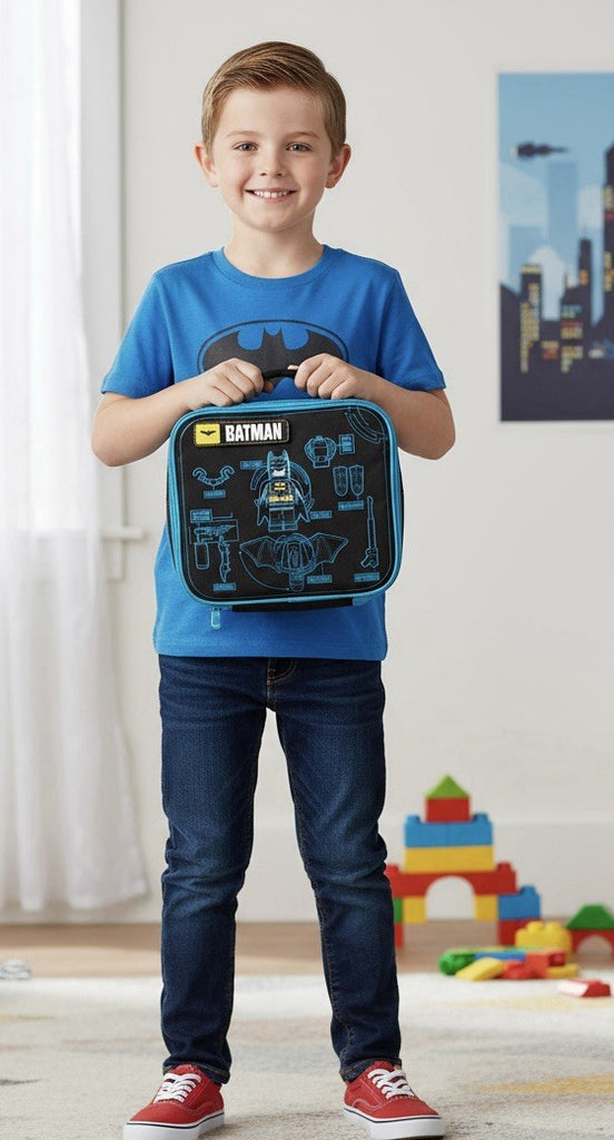 Batman Lego Movie Children's Nursery School Insulated Lunch Bag Xmas Gift New