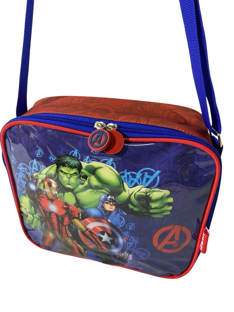 Marvel Avengers Insulated Lunch Bag With Shoulder Strap Nursery School New