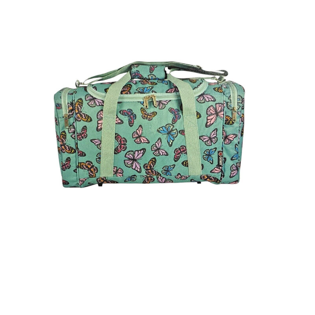 5 Cities 21" Cabin Bag Carry on Holdall Flight Gym Bag Butterfly 32L 54x30x20cm
