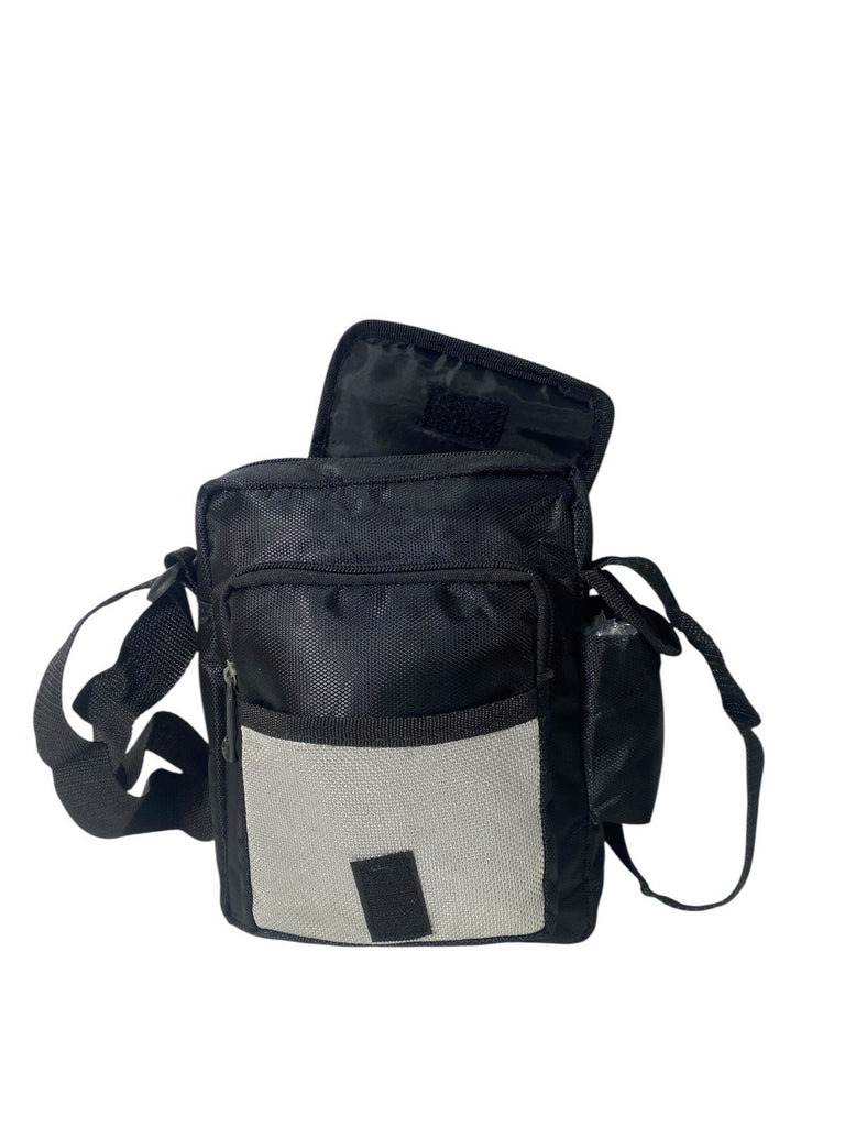 Enzo Unisex Travel Shoulder Bag Multiple Zipped Pockets & Adjustable Strap New