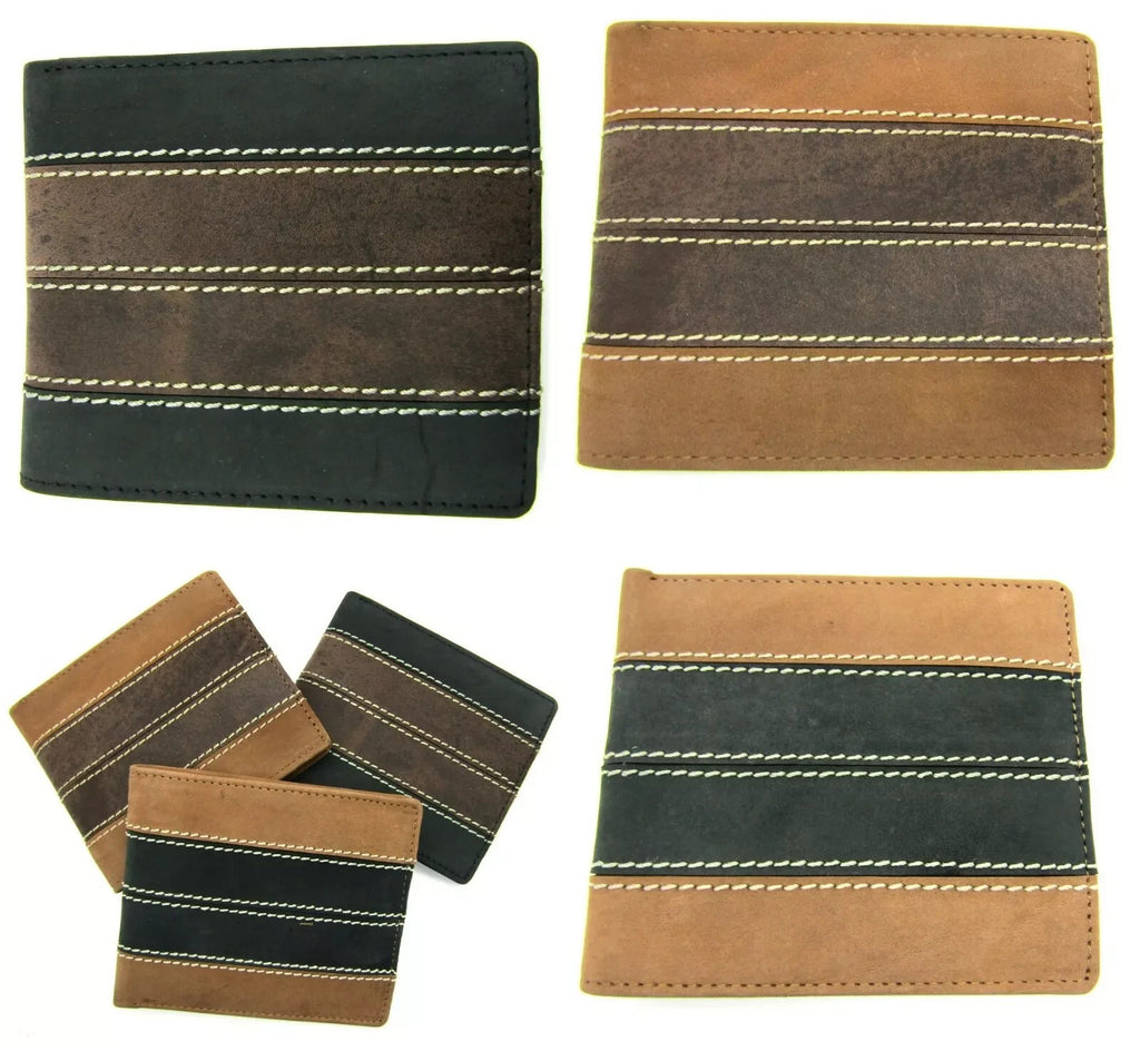 Lorenz Premium Quality Real Super Soft Hunter Leather Wallet Credit Card Holder