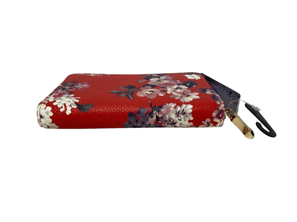 Ladies Floral Zip Fashion Clutch Coin Credit Card Purse Victoria & Albert Style