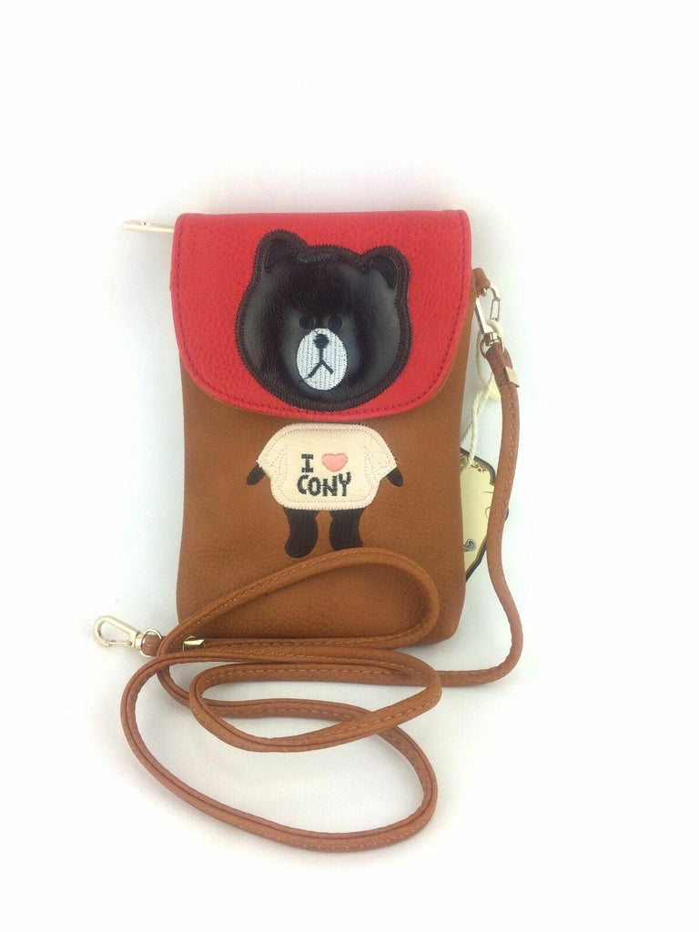 I Love Connie Bear Girls Ladies Shoulder Travel Bag Cross Body Small Purse New