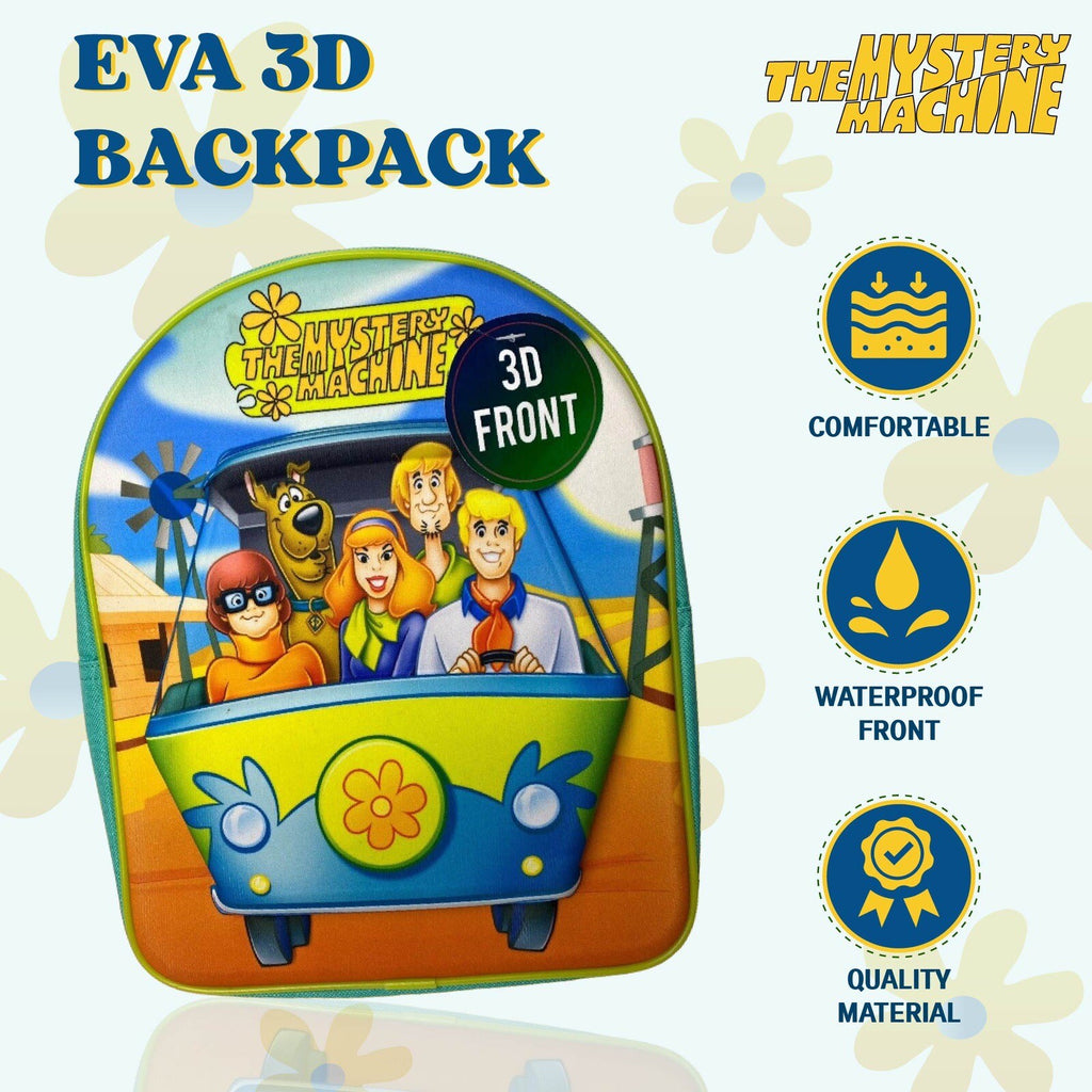 Scooby Doo Mystery Machine 3D Unisex Kids Nursery Backpack Rucksack Bag Gift New