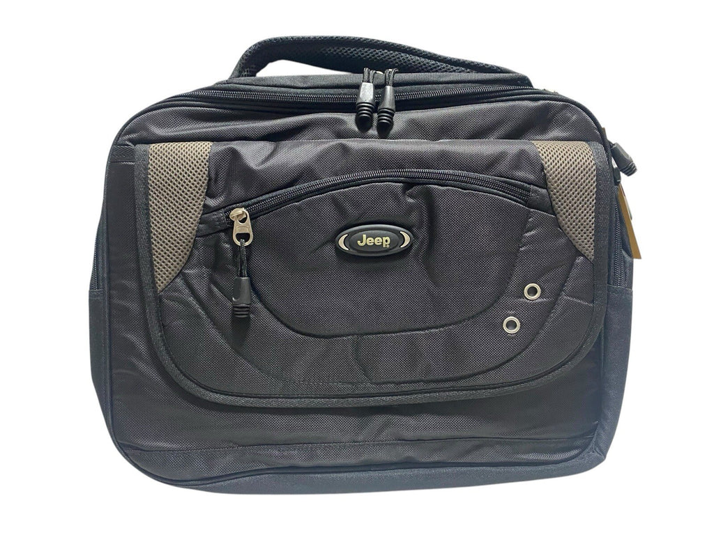 Jeep Deluxe 15" Laptop Messenger Courier Business Executive Student Shoulder Bag