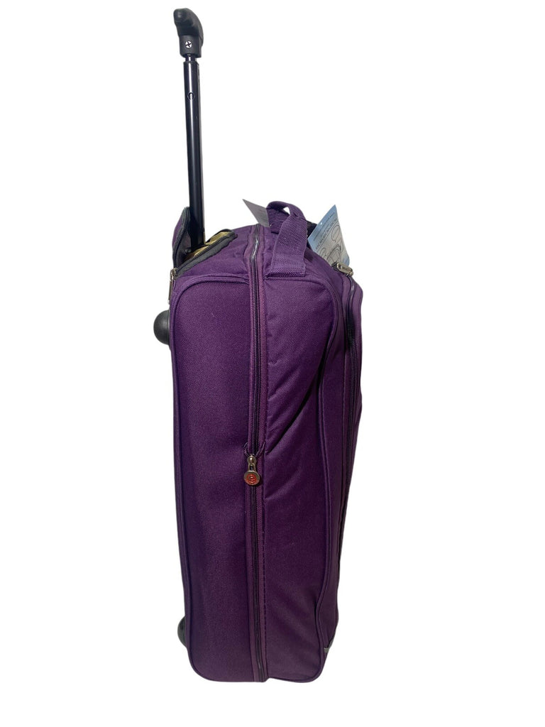 5 Cities 21" 55cm Carry On Lightweight Travel Wheeled Cabin Trolley Bag 42L New