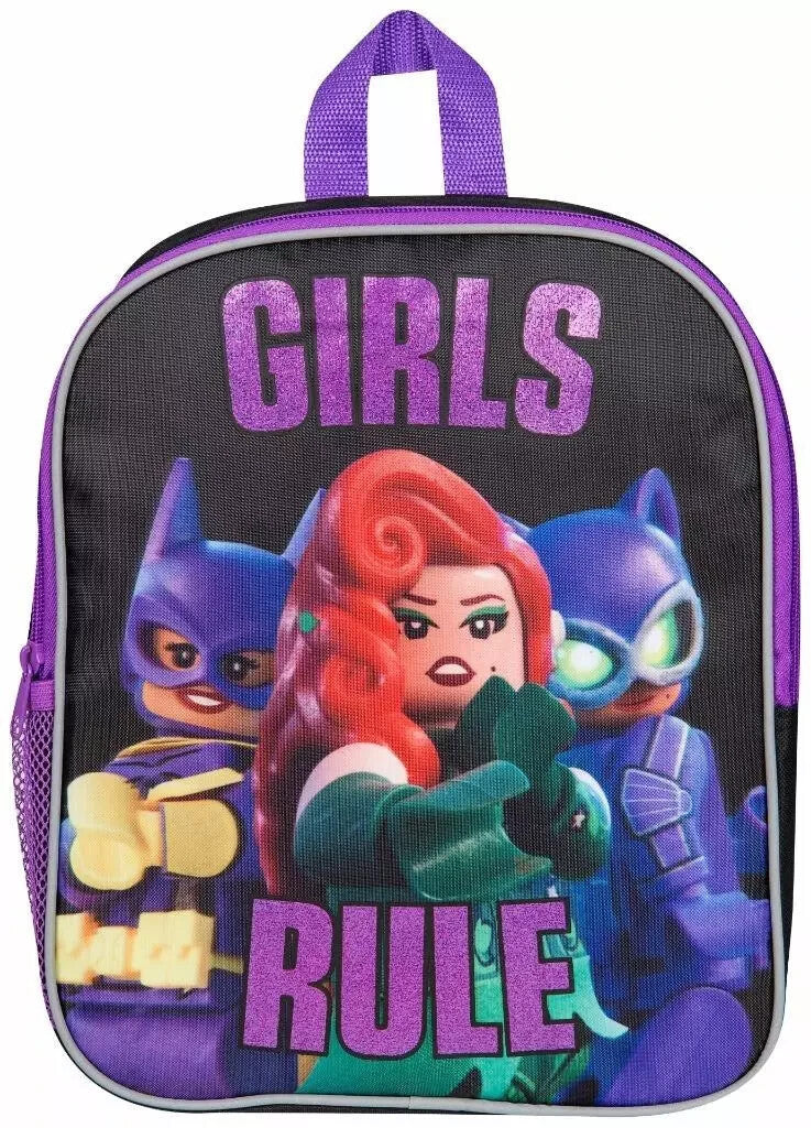 Batman Lego Movie Girls Rule School Junior Backpack Rucksack Bag New