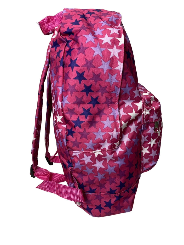 6 x Girls Stars Luggage 16L Backpack Bag Fuchsia Jot Car Boot Market Resale New