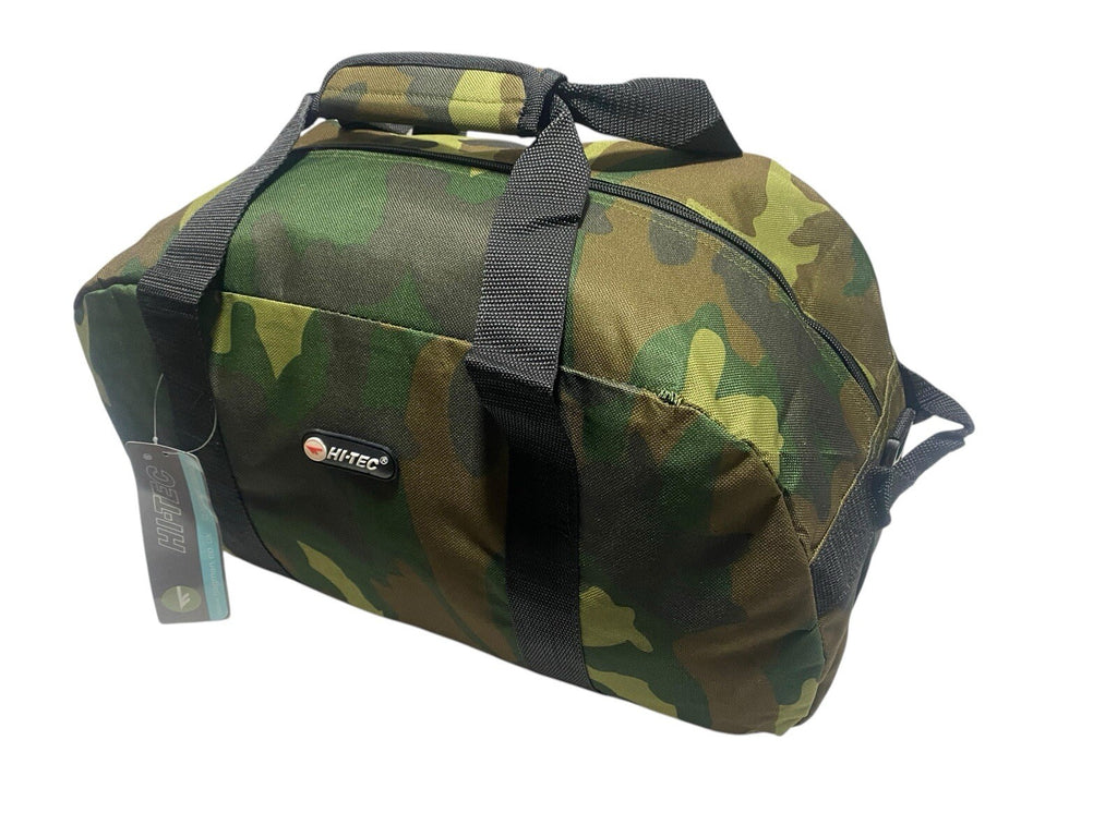Hi-Tec 24" Military Army Green Camouflage Holdall Unisex Travel Sports Gym Bag