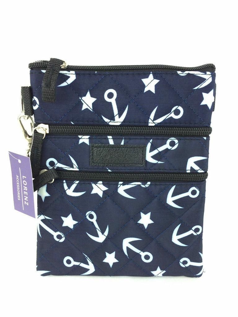 Lorenz Ladies Quilted Multicoloured Cross Body Travel Accessories Shoulder Bag