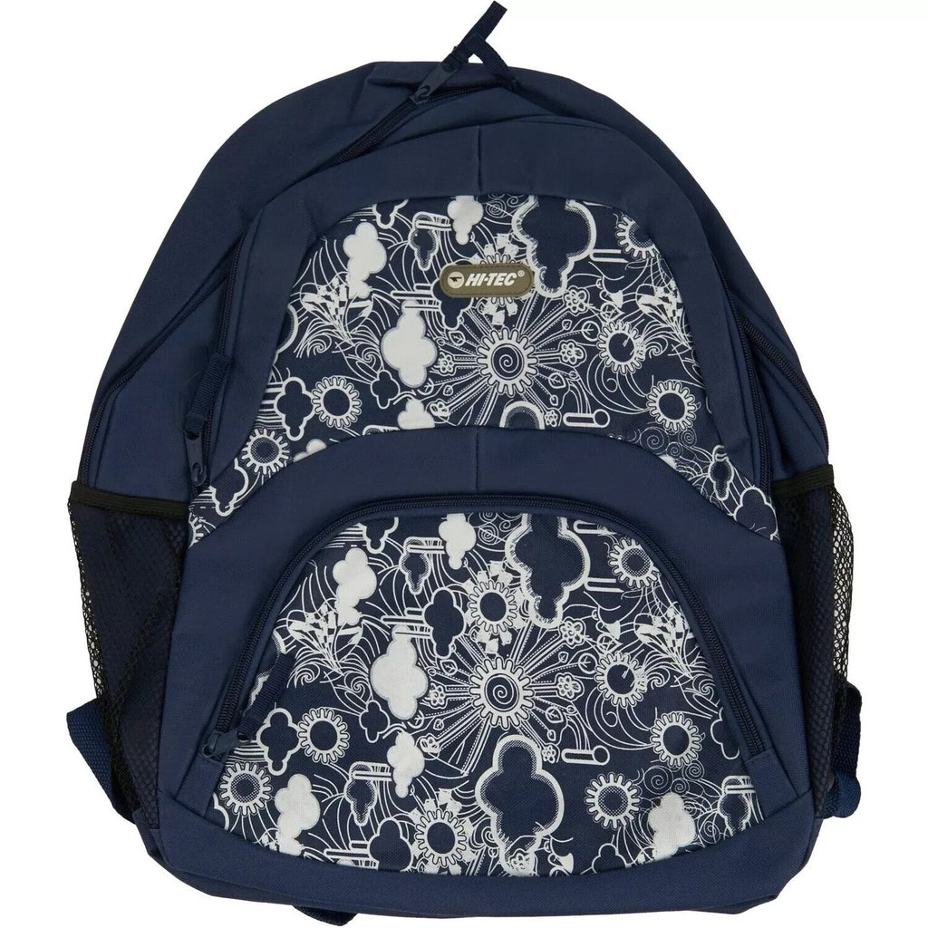 Hi Tec Ladies Cloud Print Backpack Rucksack School Gym College Work Travel New