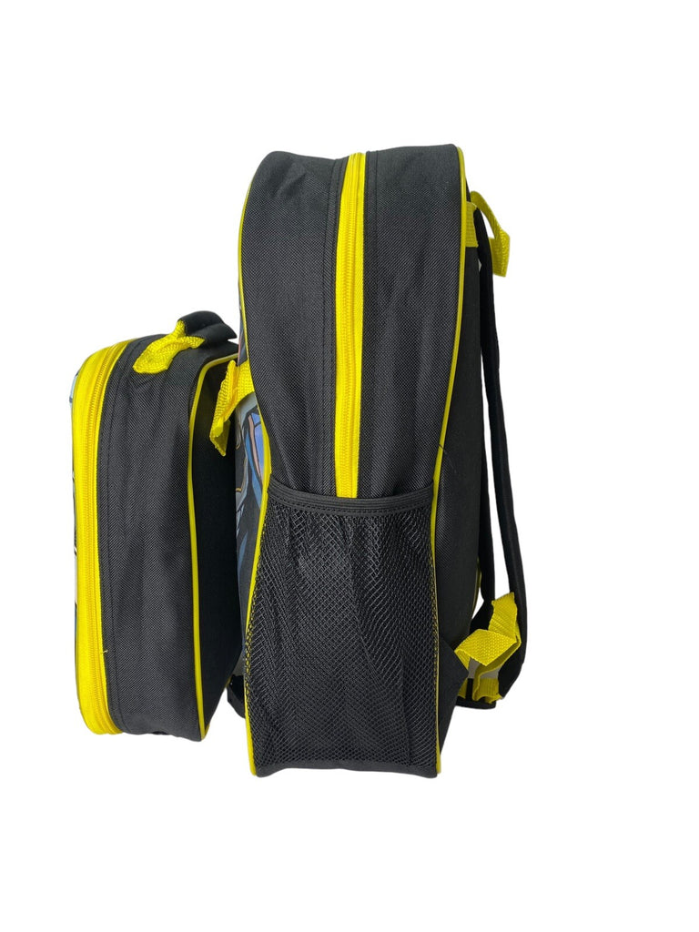 Batman Backpack With Lunch Bag For Kids Matching 2 Piece School Bag Set