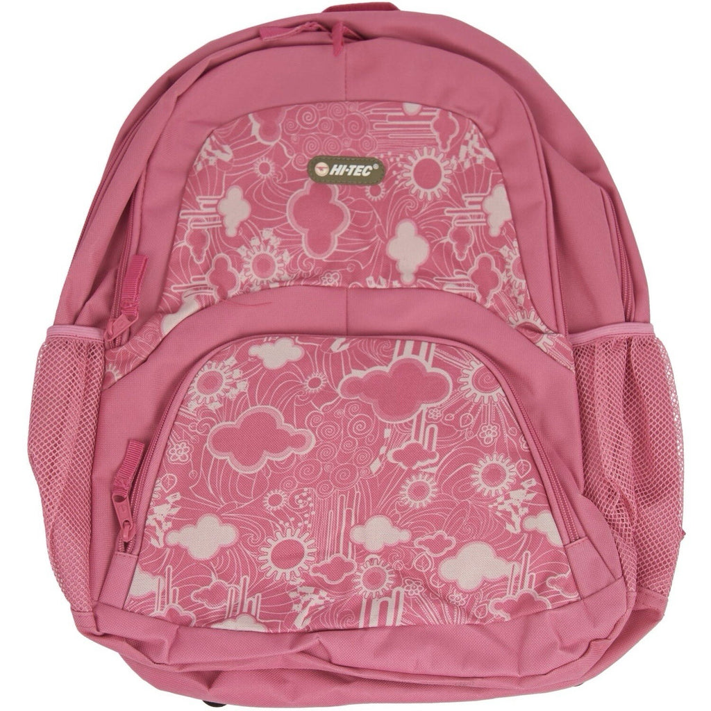 Hi Tec Ladies Cloud Print Backpack Rucksack School Gym College Work Travel New